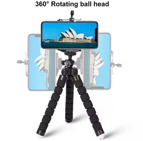 Adjustable Octopus Mobile Tripod Plus Holder Mobile Tripod Stand Flexible Tripod Stand With Mobile Holder