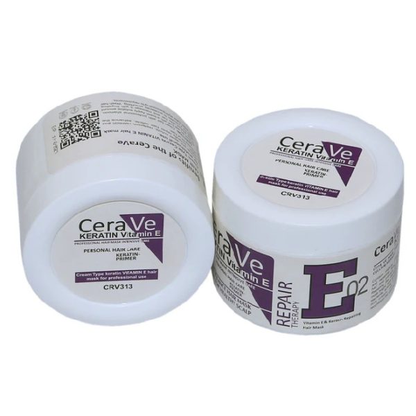 Cera Ve Keratin Vitamin E Repair Therapy E02 Hair Mask – 500ml Deep Hair Repair Solution